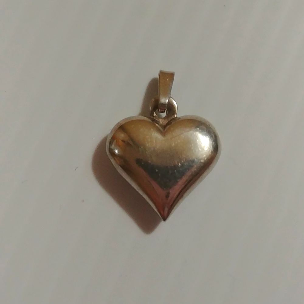 Vintage 925 Silver Small Heart Pendant